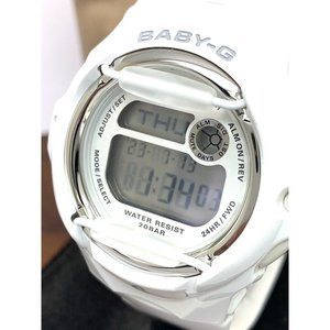 Casio Women's Watch Baby-G BG169R-7A Quartz Digital White Resin 3252 38mm